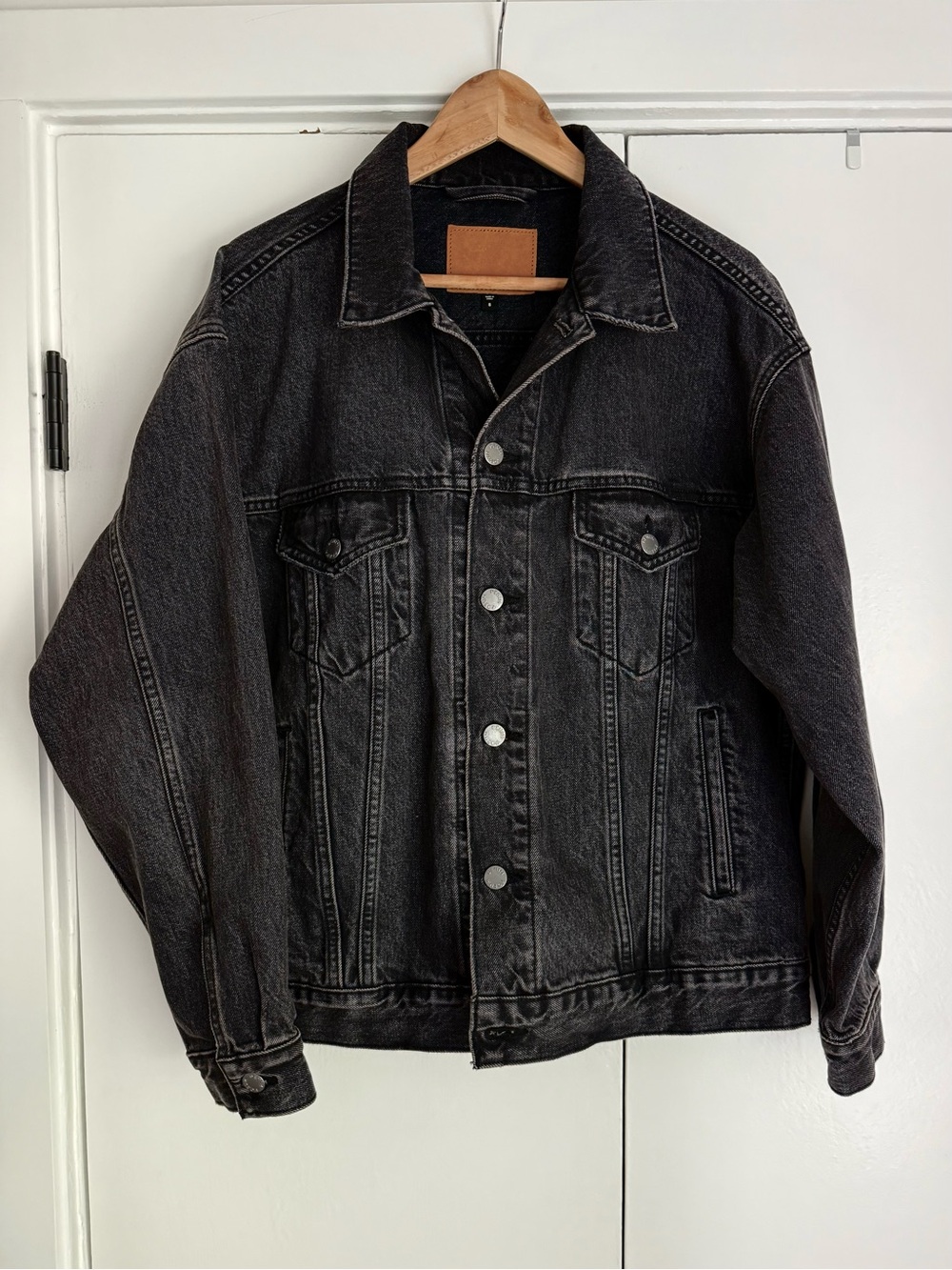 Denim Forum Black Washed Denim Jacket